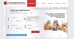Desktop Screenshot of demenagement-express.fr