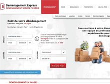 Tablet Screenshot of demenagement-express.fr